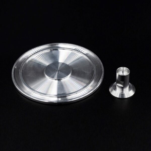 Aluminum Quick-change disposable rotor plate compatible with Haake Rheometer